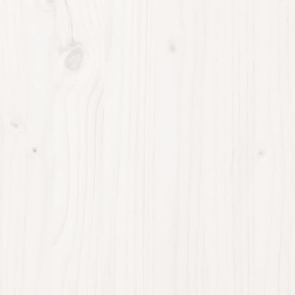 vidaXL Zidno uzglavlje bijelo 82,5x3x60 cm od masivne borovine
