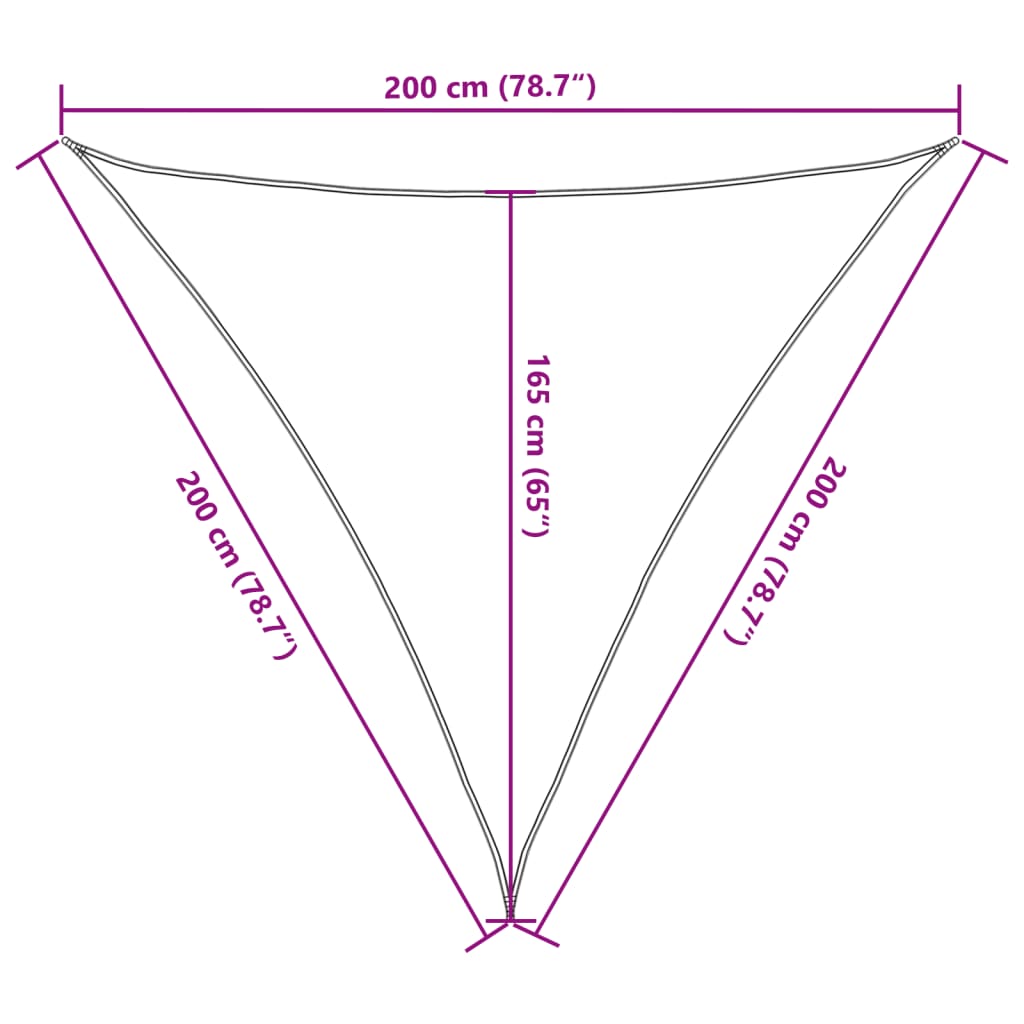 vidaXL Jedro protiv sunca bež 2x2x2 m 100 % poliester Oxford