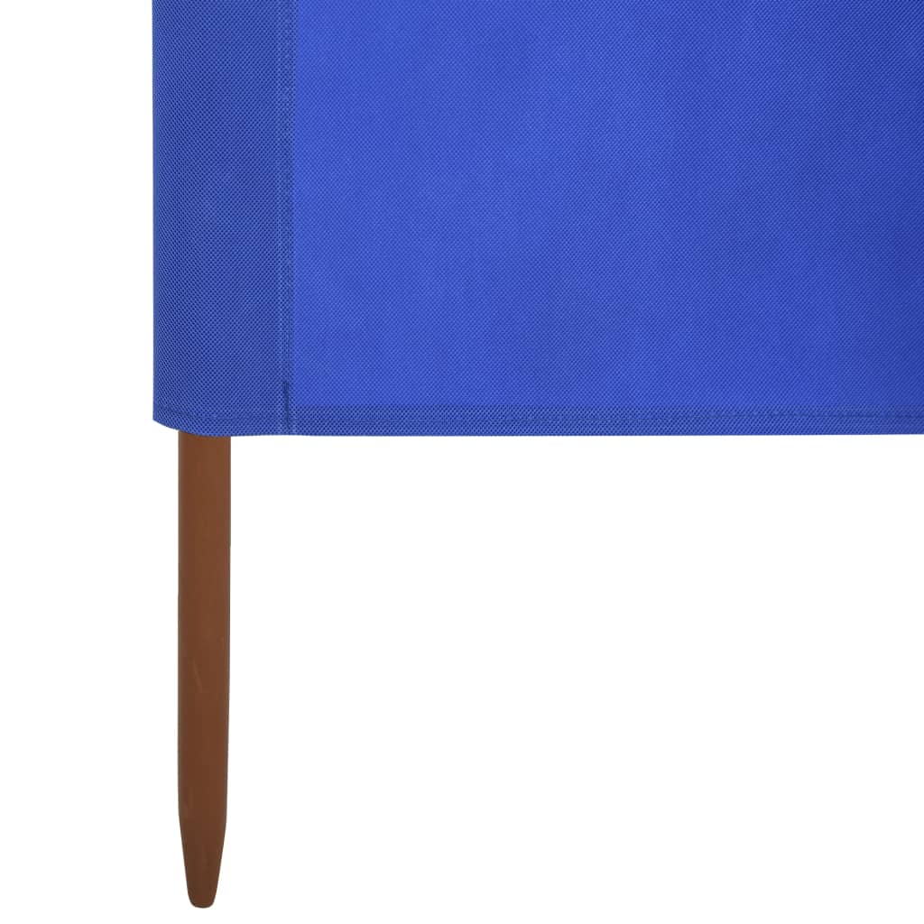 vidaXL Vjetrobran sa 6 panela od tkanine 800 x 160 cm azurno plavi