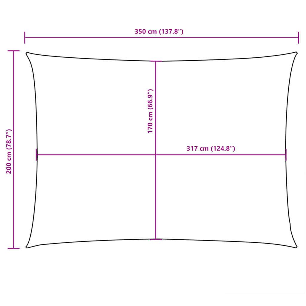 vidaXL Jedro protiv sunca od tkanine Oxford pravokutno 2 x 3,5 m smeđe