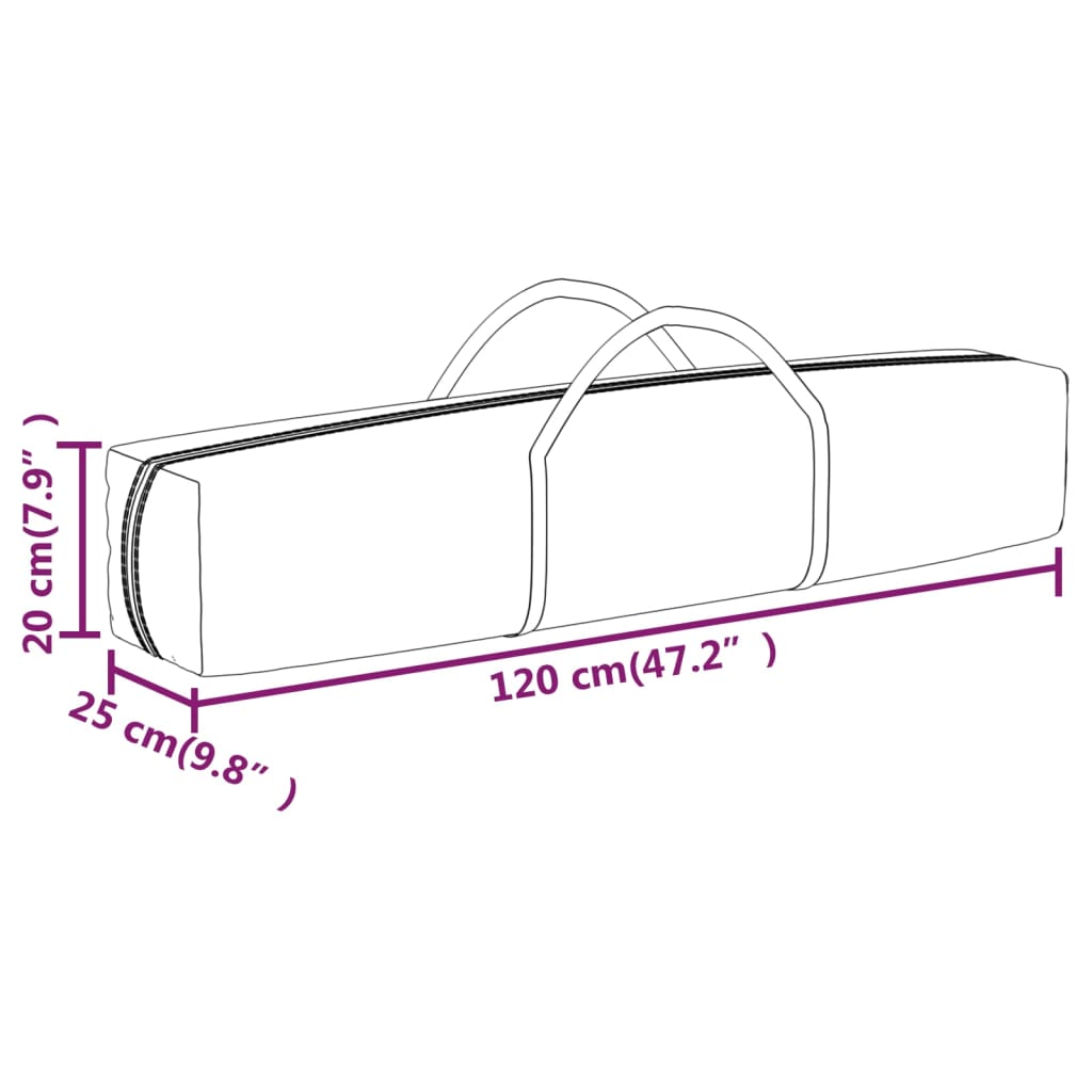 vidaXL Sklopivi šator za zabave 3 x 3 m krem