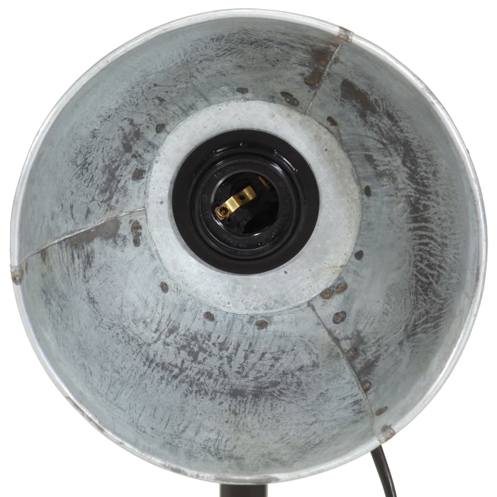 vidaXL Stolna svjetiljka 25 W vintage srebrna 18x18x60 cm E27