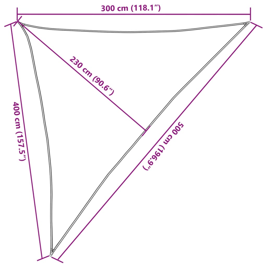 vidaXL Jedro za zaštitu od sunca 160 g/m² tamnozeleno 3 x 4 x 5 m HDPE